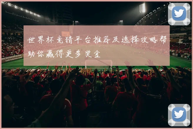 世界杯竞猜平台推荐及选择攻略帮助你赢得更多奖金